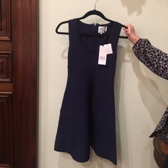 Herve Leger Paris Bodycon dress Navy small